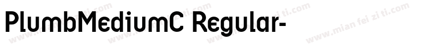 PlumbMediumC Regular字体转换